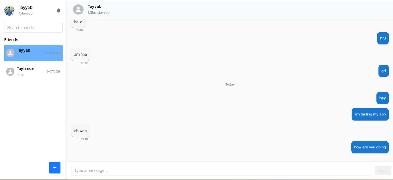 Taynio Chat messaging app Taynio Chat messaging app